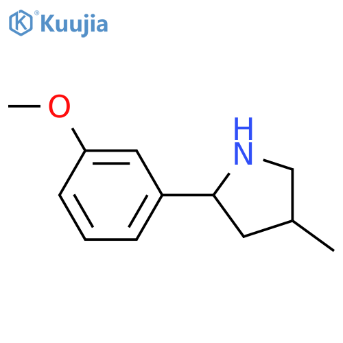 2-(3-methoxyphenyl)-4-methylpyrrolidine structure