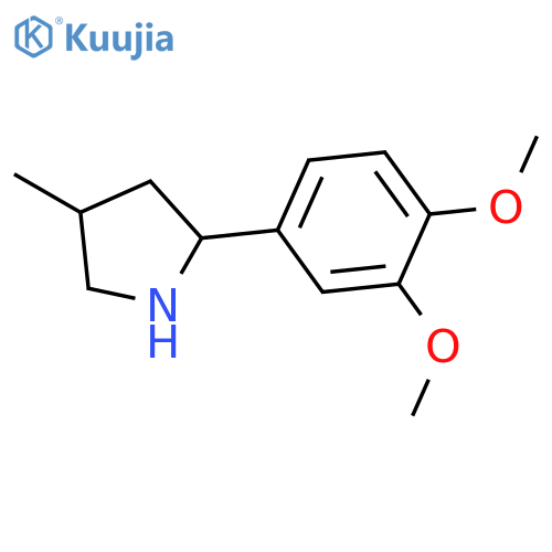 2-(3,4-Dimethoxyphenyl)-4-methylpyrrolidine structure