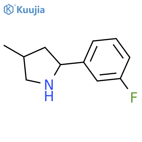 2-(3-fluorophenyl)-4-methylpyrrolidine structure