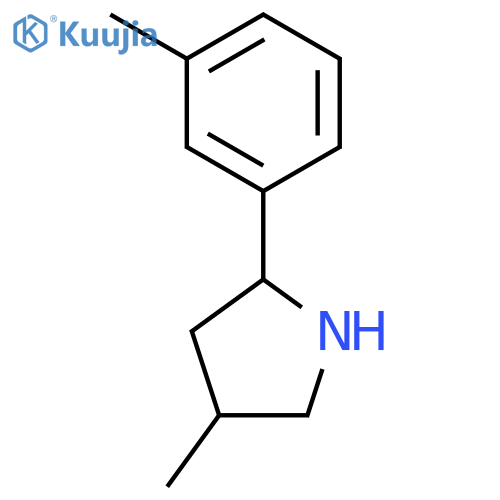 Pyrrolidine, 4-methyl-2-(3-methylphenyl)- (9CI) structure