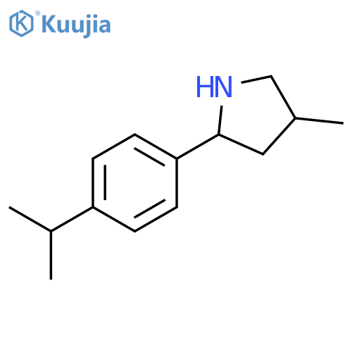 Pyrrolidine, 4-methyl-2-[4-(1-methylethyl)phenyl]- (9ci) structure