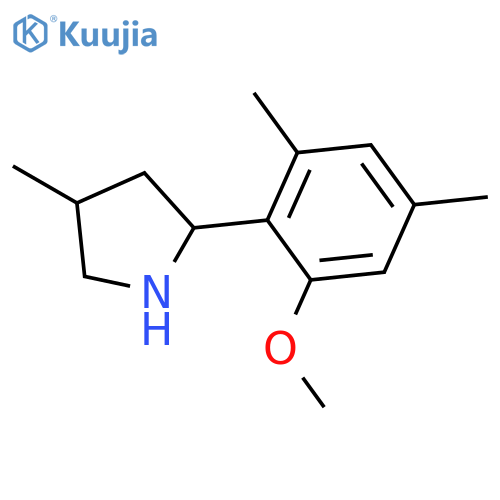 2-(2-Methoxy-4,6-dimethylphenyl)-4-methylpyrrolidine structure