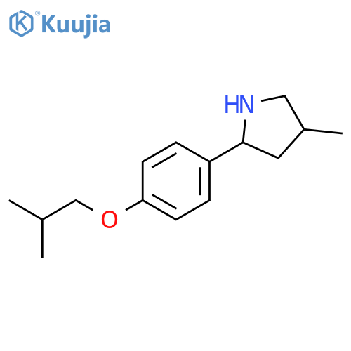 Pyrrolidine, 4-methyl-2-[4-(2-methylpropoxy)phenyl]- (9ci) structure