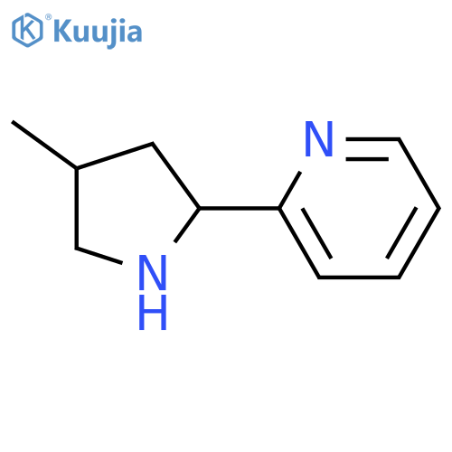 Pyridine, 2-(4-methyl-2-pyrrolidinyl)-(9ci) structure