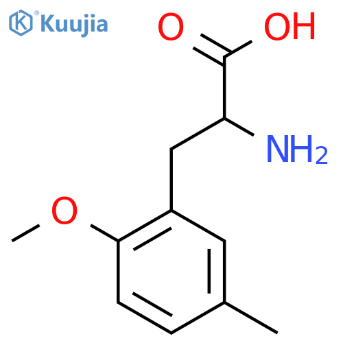 2-Amino-3-(2-methoxy-5-methylphenyl)propanoic acid structure