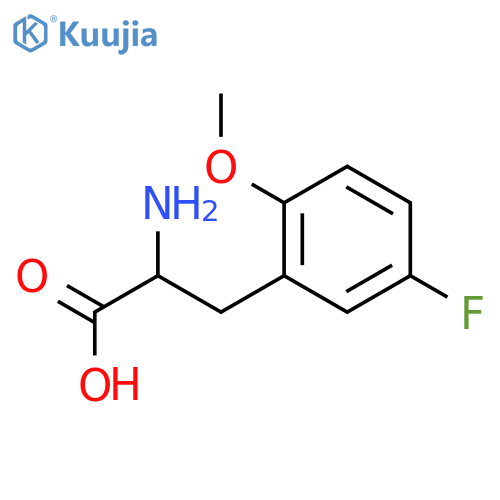 2-amino-3-(5-fluoro-2-methoxyphenyl)propanoic acid structure