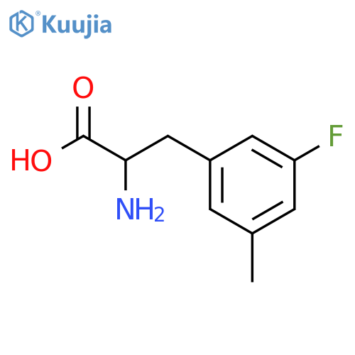 2-amino-3-(3-fluoro-5-methylphenyl)propanoic acid structure
