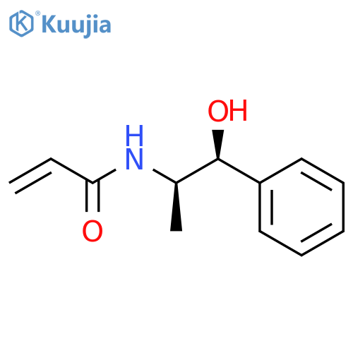2-Propenamide, N-[(1R,2S)-2-hydroxy-1-methyl-2-phenylethyl]-, rel- structure