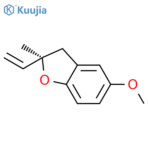 BENZOFURAN, 2-ETHENYL-2,3-DIHYDRO-5-METHOXY-2-METHYL-, (2R)- structure