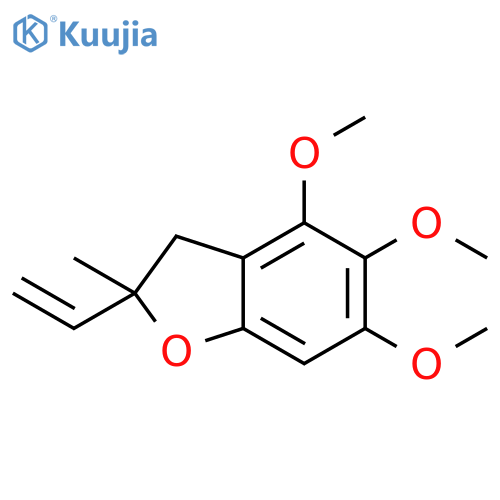 Benzofuran, 2-ethenyl-2,3-dihydro-4,5,6-trimethoxy-2-methyl- structure