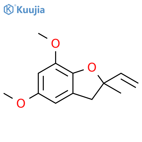 Benzofuran, 2-ethenyl-2,3-dihydro-5,7-dimethoxy-2-methyl- structure