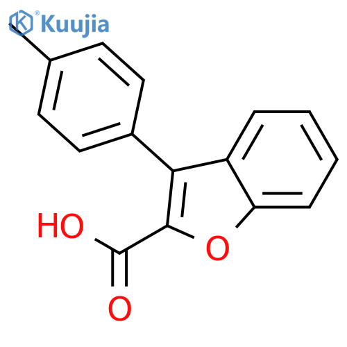 2-Benzofurancarboxylic acid, 3-(4-methylphenyl)- structure