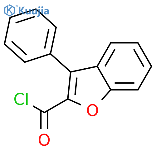 2-Benzofurancarbonyl chloride, 3-phenyl- structure