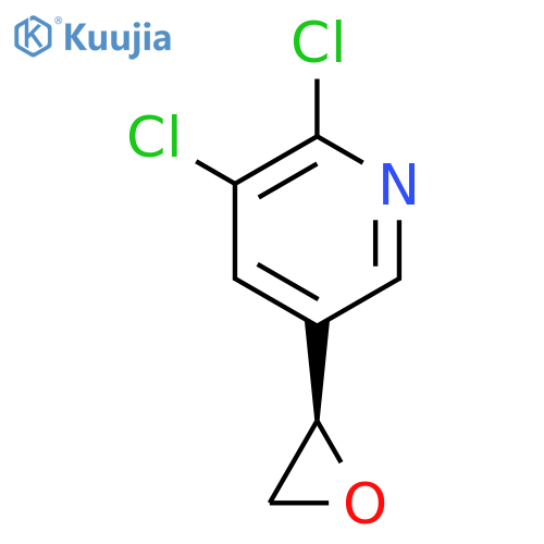 2,3-dichloro-5-(2R)-oxiran-2-ylpyridine structure