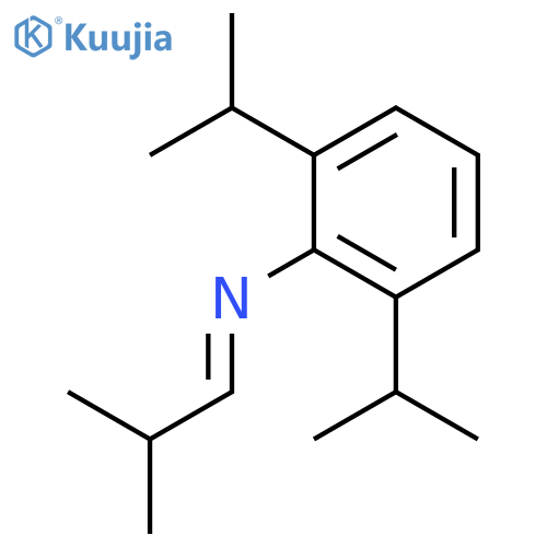 Benzenamine, 2,6-bis(1-methylethyl)-N-(2-methylpropylidene)- structure