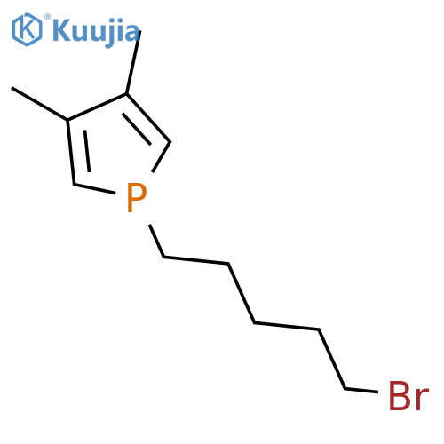 1H-Phosphole, 1-(5-bromopentyl)-3,4-dimethyl- structure