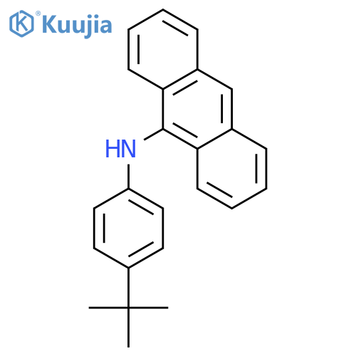 9-ANTHRACENAMINE, N-[4-(1,1-DIMETHYLETHYL)PHENYL]- structure