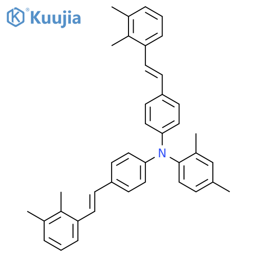 Benzenamine,N,N-bis[4-[(1Z)-2-(2,3-dimethylphenyl)ethenyl]phenyl]-2,4-dimethyl- structure