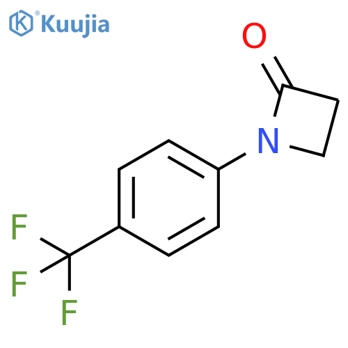 1-[4-(trifluoromethyl)phenyl]azetidin-2-one structure