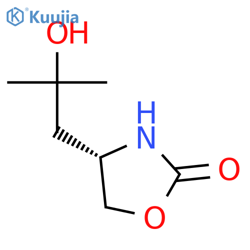 2-OXAZOLIDINONE, 4-(2-HYDROXY-2-METHYLPROPYL)-, (4S)- structure