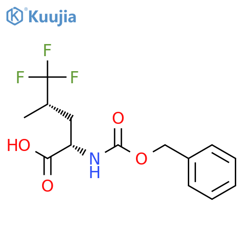 L-Leucine, 5,5,5-trifluoro-N-[(phenylmethoxy)carbonyl]-, (4S)- structure