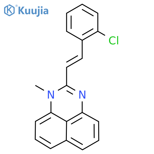 2-(E)-2-(2-chlorophenyl)ethenyl-1-methyl-1H-perimidine structure