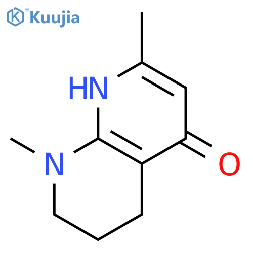 1,8-Naphthyridin-4(1H)-one, 5,6,7,8-tetrahydro-2,8-dimethyl- structure