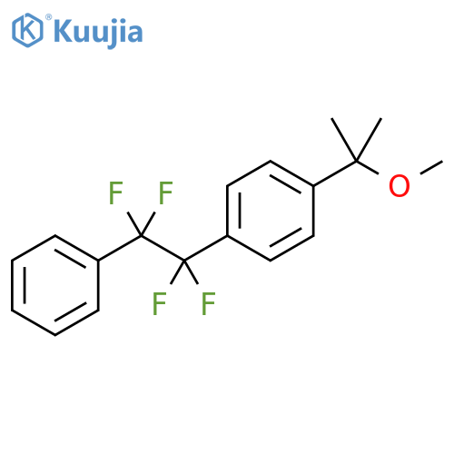 Benzene, 1-(1-methoxy-1-methylethyl)-4-(1,1,2,2-tetrafluoro-2-phenylethyl)- structure