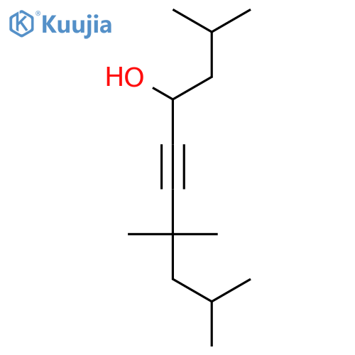 2,7,7,9-Tetramethyldec-5-yn-4-ol structure
