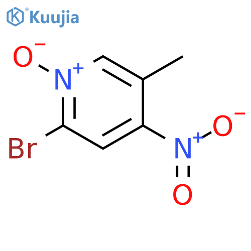 2-Bromo-5-methyl-4-nitropyridine 1-oxide structure