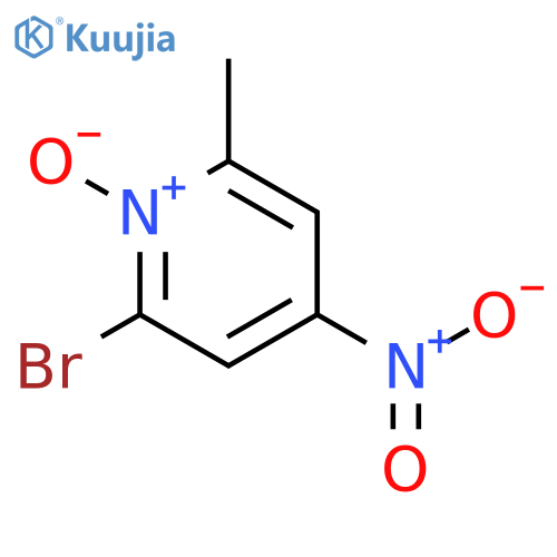 2-Bromo-6-methyl-4-nitropyridine 1-oxide structure
