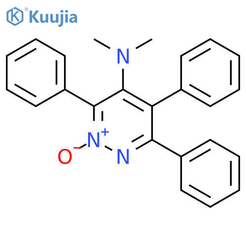 4-Pyridazinamine,N,N-dimethyl-3,5,6-triphenyl-, 2-oxide structure