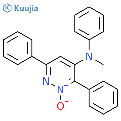 4-Pyridazinamine,N-methyl-N,3,6-triphenyl-, 2-oxide structure