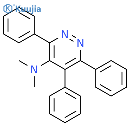 4-Pyridazinamine,N,N-dimethyl-3,5,6-triphenyl- structure