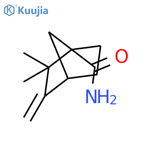 BICYCLO[2.2.1]HEPTANE-1-CARBOXAMIDE, 2,2-DIMETHYL-3-METHYLENE- structure