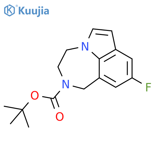 tert-butyl 9-fluoro-3,4-dihydro-[1,4]diazepino[6,7,1-hi]indole-2(1H)-carboxylate structure