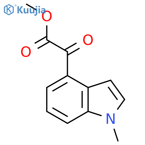 (1-methyl-1H-indol-4-yl)oxoacetic acid methyl ester structure