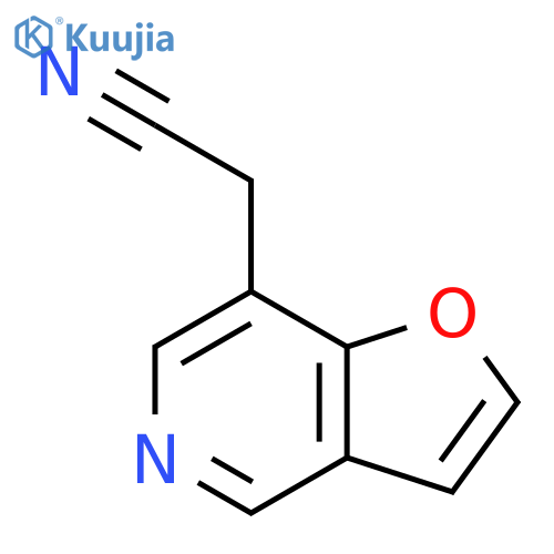 Furo[3,2-c]pyridine-7-acetonitrile structure