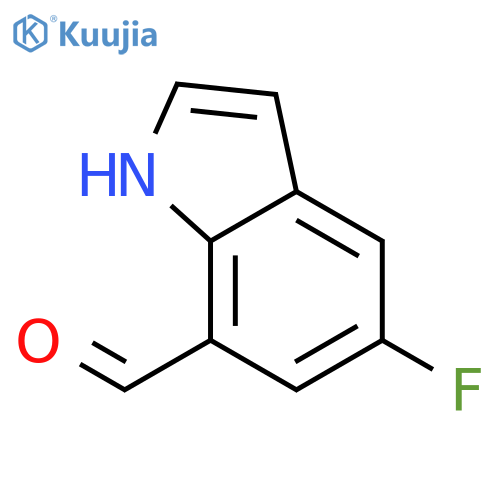 5-fluoro-1H-indole-7-carbaldehyde structure