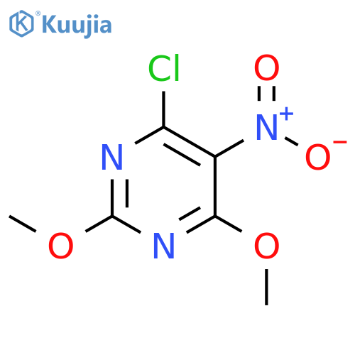 4-Chloro-2,6-dimethoxy-5-nitropyrimidine structure