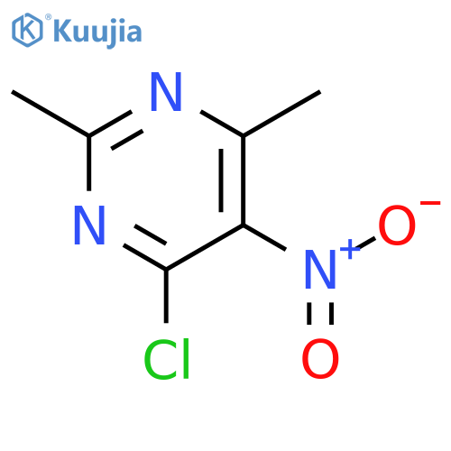 PYRIMIDINE, 4-CHLORO-2,6-DIMETHYL-5-NITRO- structure