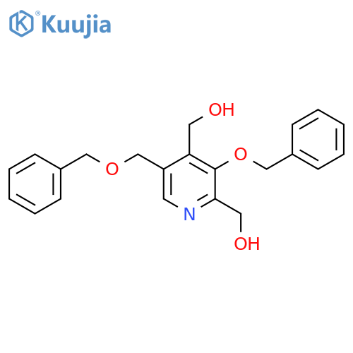 2,4-Pyridinedimethanol, 3-(phenylmethoxy)-5-[(phenylmethoxy)methyl]- structure