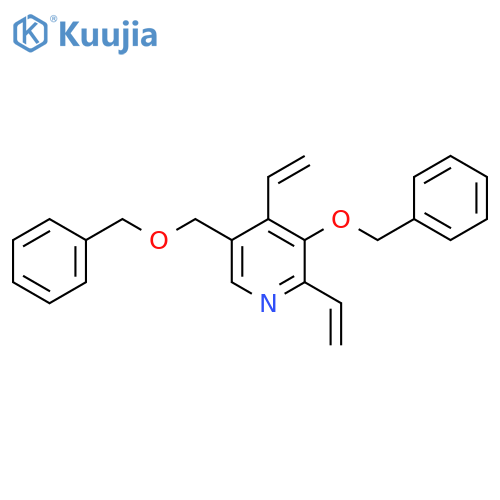 Pyridine, 2,4-diethenyl-3-(phenylmethoxy)-5-[(phenylmethoxy)methyl]- structure