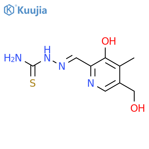 Hydrazinecarbothioamide,2-[[3-hydroxy-5-(hydroxymethyl)-4-methyl-2-pyridinyl]methylene]- structure