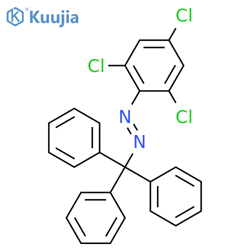 (E)-1-(2,4,6-Trichlorophenyl)-2-(triphenylmethyl)diazene structure