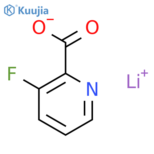 Lithium 3-fluoropicolinate structure