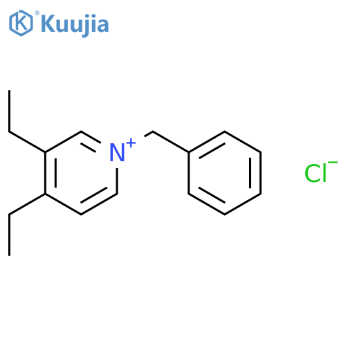 Pyridinium, 3,4-diethyl-1-(phenylmethyl)-, chloride structure