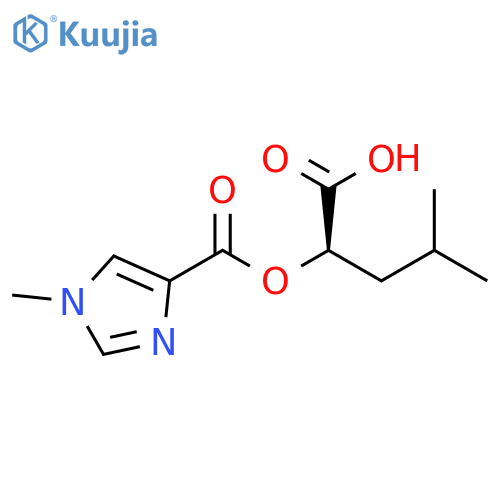 1H-Imidazole-4-carboxylic acid, 1-methyl-, 1-carboxy-3-methylbutyl ester, (R)- (9CI) structure