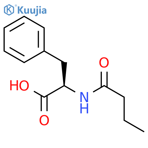 D-Phenylalanine, N-(1-oxobutyl)- structure