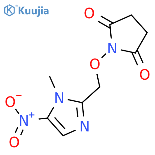 2,5-Pyrrolidinedione, 1-[(1-methyl-5-nitro-1H-imidazol-2-yl)methoxy]- structure